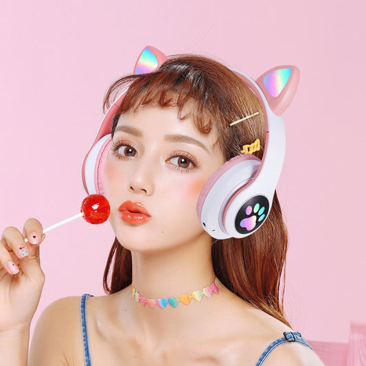 Cat Ear Bluetooth Headset – Wireless with Flashing Lights