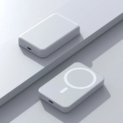 3c Certified Magnetic Absorber Wireless Power Bank Super Fast Charging Back Clip Mobile Power Prime Mart