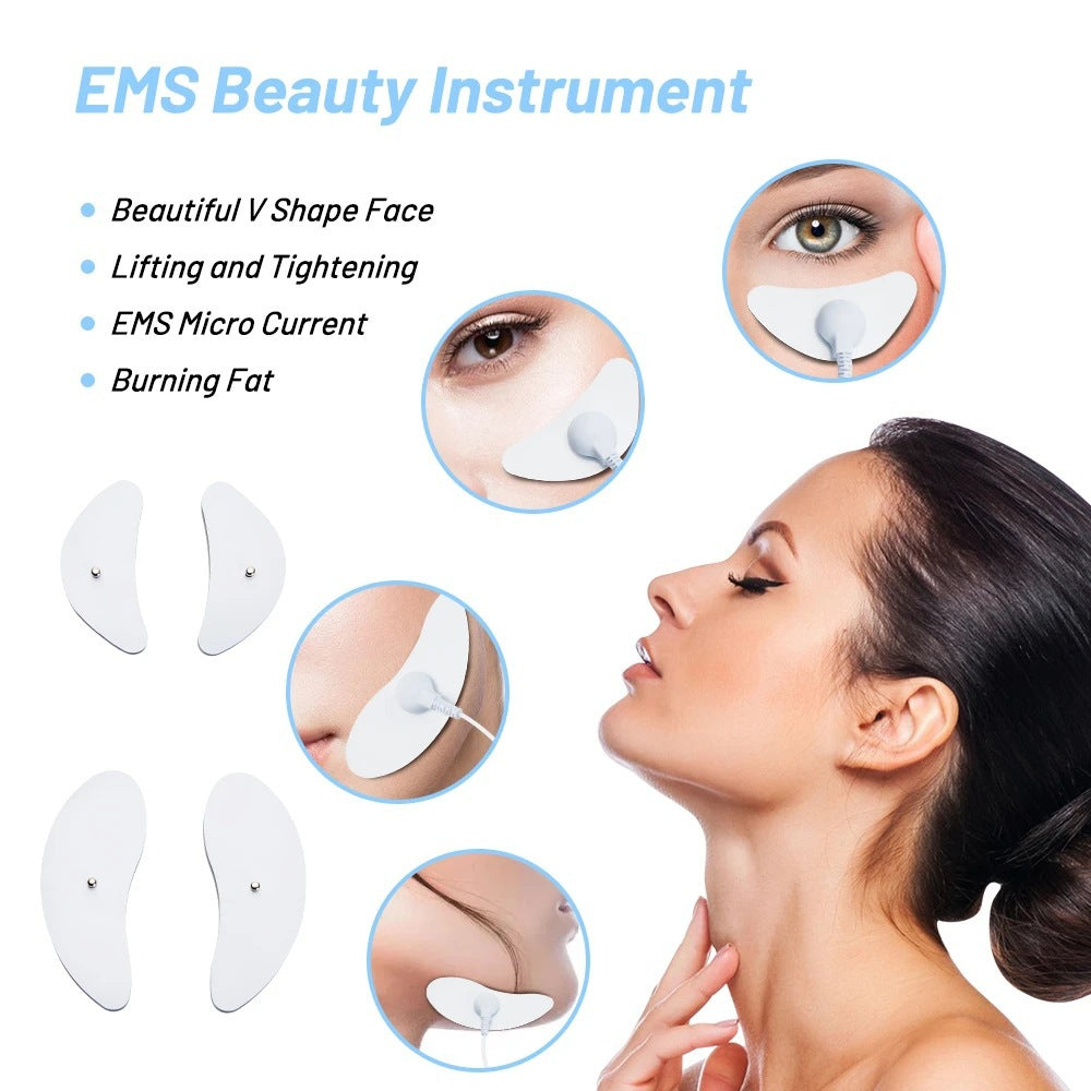 V-Shaped EMS Facial Massager with Remote