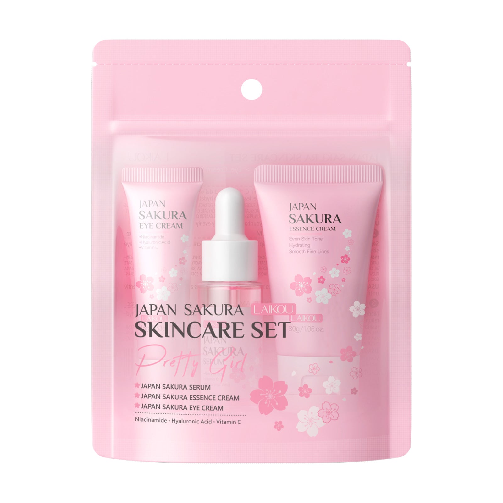 Lecco Japan Cherry Blossom Skin Care Set (3 Pcs)