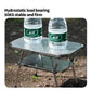 Outdoor Folding Steel Table Tactical Use Silver OBA