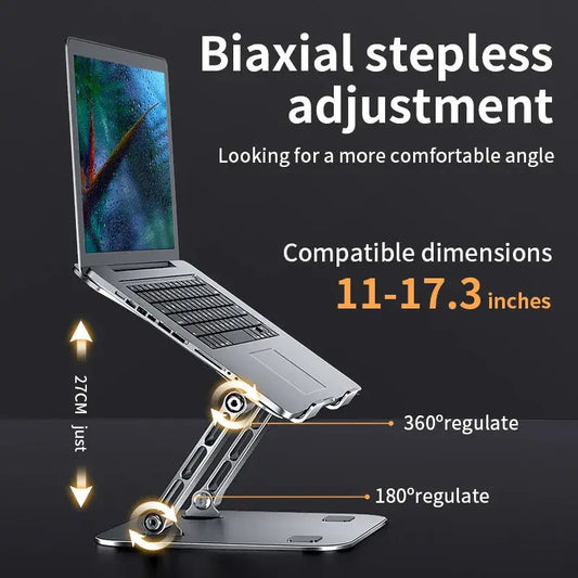 Laptop Stand Adjustable Aluminum Up to 17 Inch Laptop Portable Cooling OBA