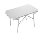 Outdoor Folding Table Heat-Resistant Silver OBA