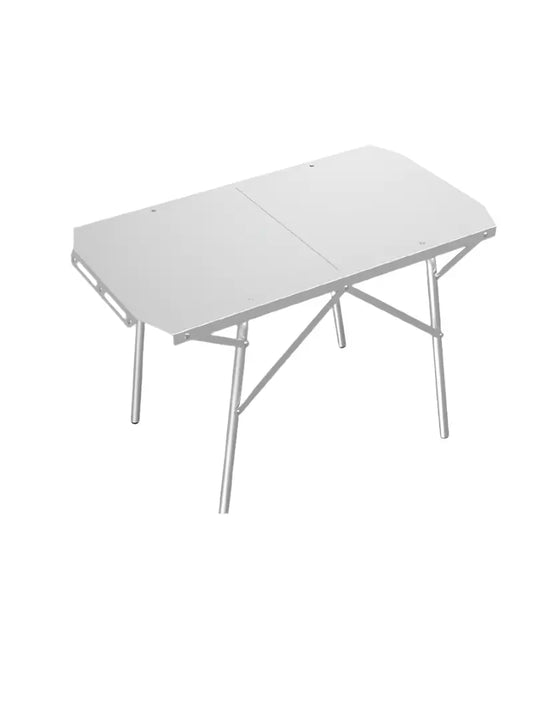 Outdoor Folding Table Heat-Resistant Silver OBA