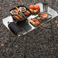 Outdoor Folding Table Heat-Resistant Silver OBA