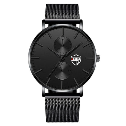 New Simple Fashion Men's Vacuum Plating Mesh Strap Quartz Watch Prime Mart