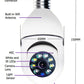 Prime Mart WiFi Bulb Camera 1080P – E27 Smart 5G Security Monitor with 4X Zoom & Alarm Beie