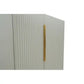 Modern White Sideboard Cabinet with Gold Handles Prime Mart