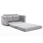 3-in-1 Upholstered Futon – Foldable Convertible Sofa Bed with Pull-Out Sleeper