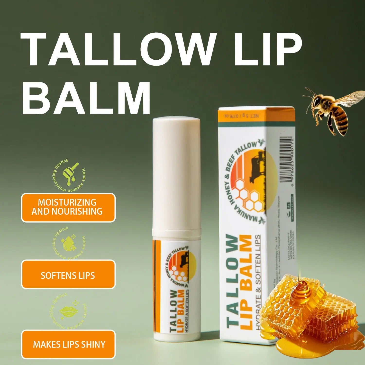 Tallow Lip Balm Beauty Tools Prime Mart