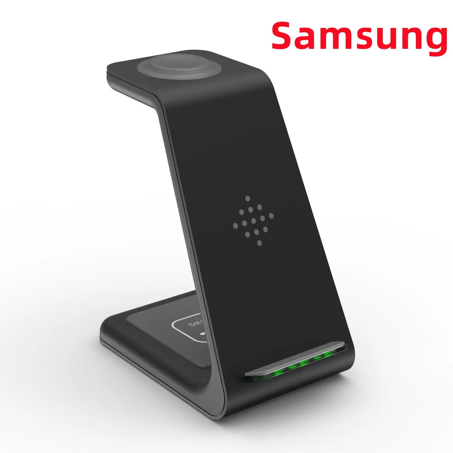Prime Mart 3-in-1 Fast Charging Station – Wireless Quick Charge Dock & Phone Stand Prime Mart