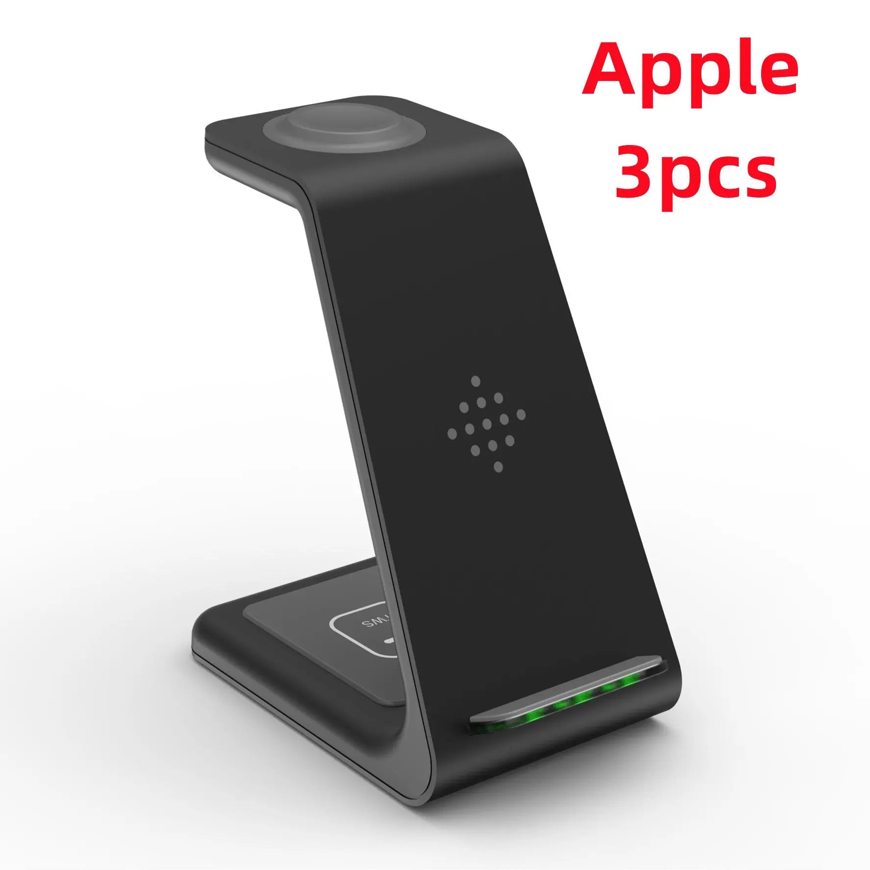 Prime Mart 3-in-1 Fast Charging Station – Wireless Quick Charge Dock & Phone Stand Prime Mart