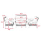 4-Piece Patio Sectional Sofa Set – KD Rattan Wicker Prime Mart