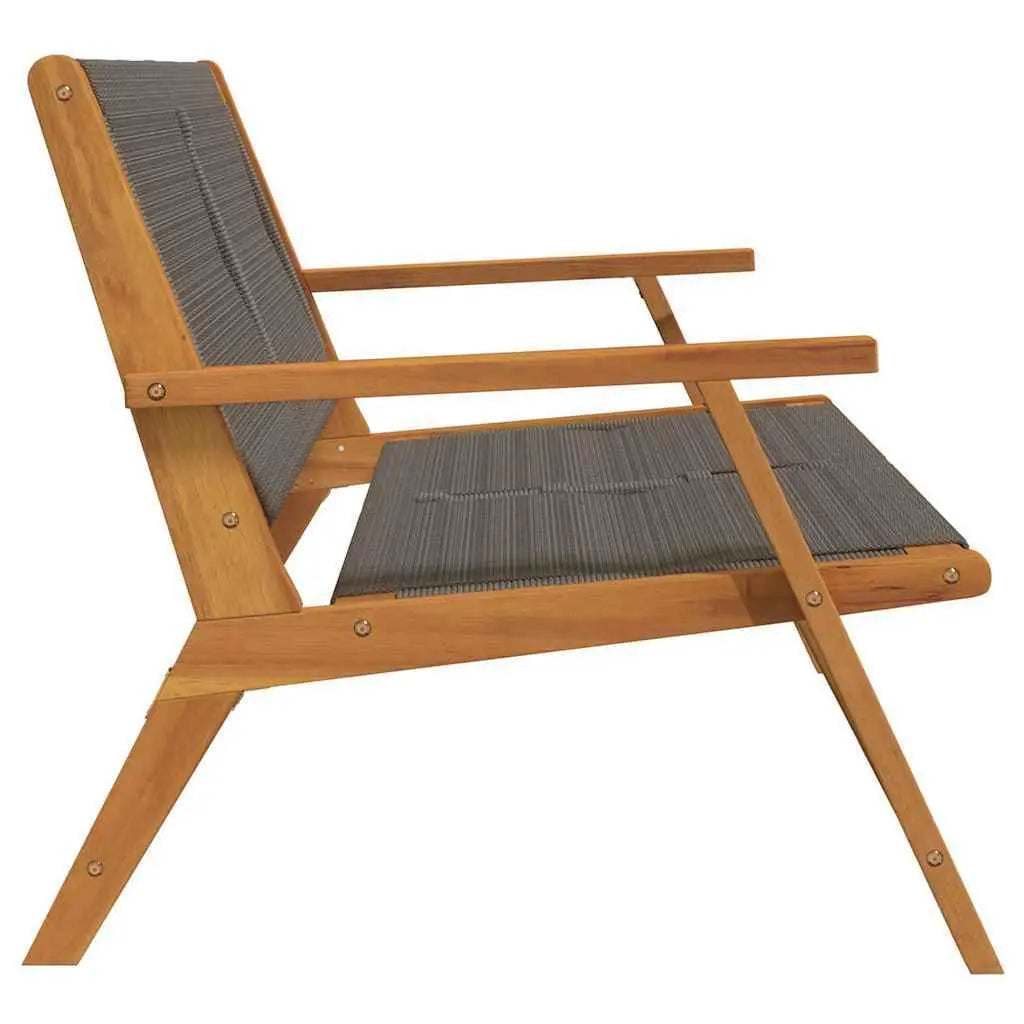 Grey Acacia Wood Garden Furniture – 78 x 122 x 73 cm Prime Mart