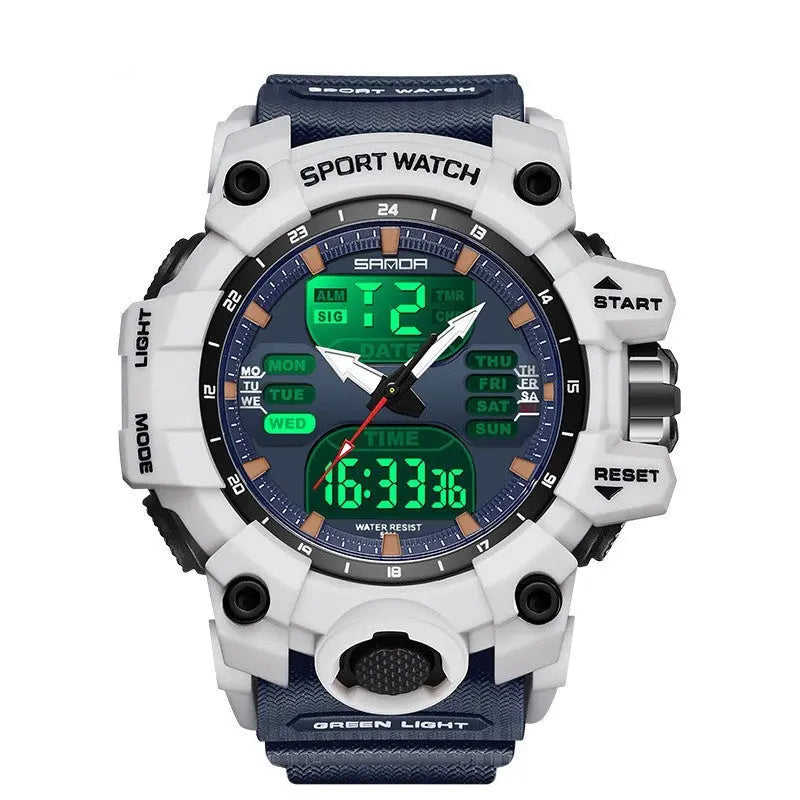 Sanda Green Light Alarm Clock – Waterproof & Shockproof Prime Mart