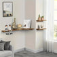 Rustic Wooden Wall Mounted Corner Shelf Set TM