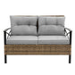4-Piece Patio Sectional Sofa Set – KD Rattan Wicker Prime Mart