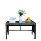 Outdoor Patio Coffee Table – Clear Tempered Glass Table Prime Mart