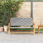 White Acacia Wood Garden Furniture – 122 x 78 x 73 cm Prime Mart