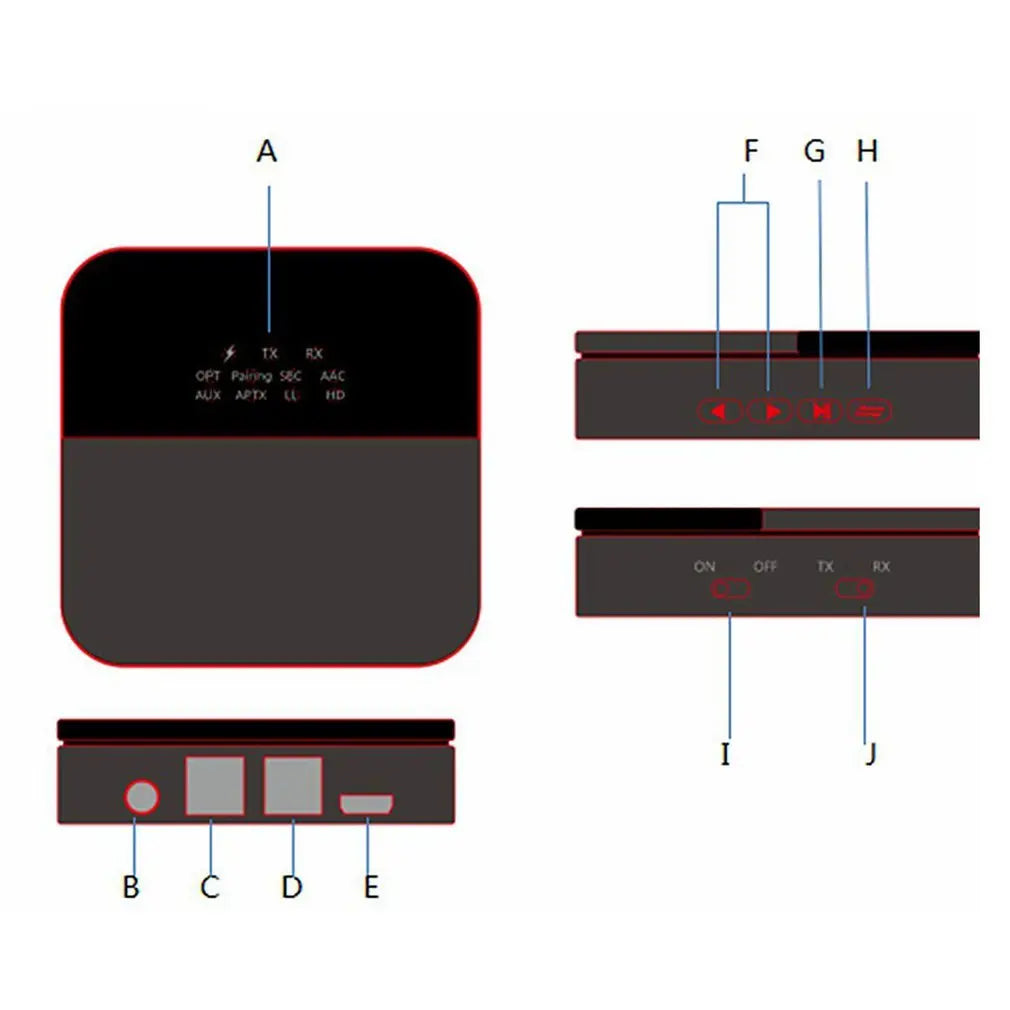 Two-in-one B20 Bluetooth Adapter Bluetooth Receiver Prime Mart