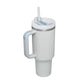 40oz Insulated Tumbler with Handle & Straw – Spill-Proof Travel Mug