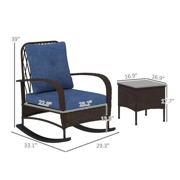 Rattan Chaise Lounge Chair, Wicker Patio Furniture Set Prime Mart