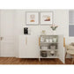Modern White Sideboard Cabinet with Gold Handles Prime Mart