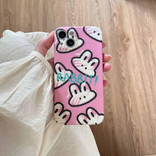 Lovely Graffiti Liquid Silicone Phone Case Prime Mart