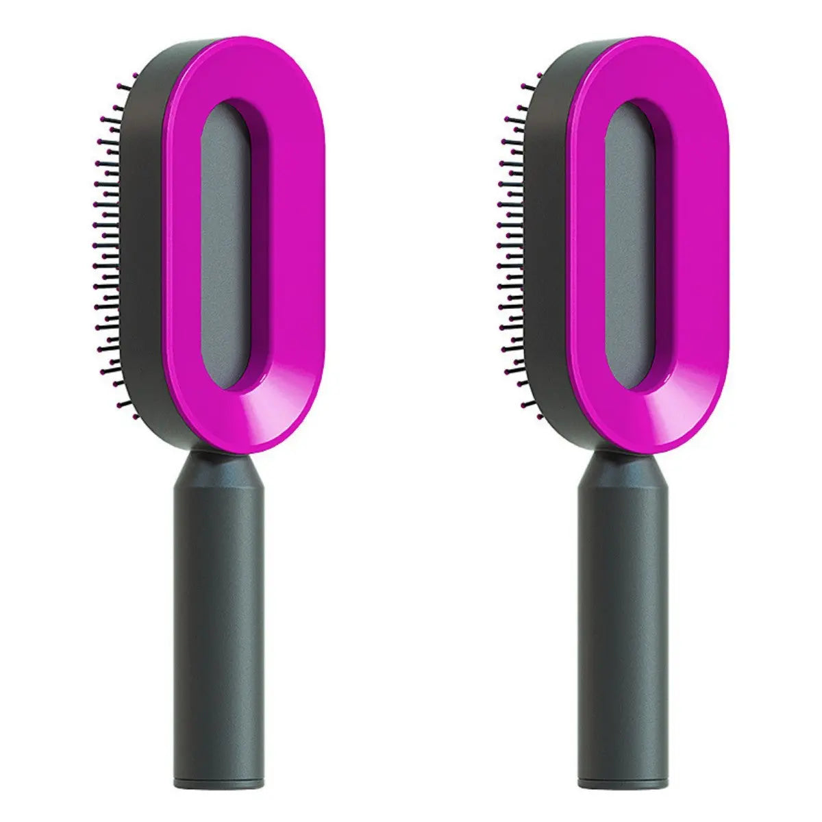 Self-Cleaning Hair Brush & Scalp Comb – Prime Mart Prime Mart