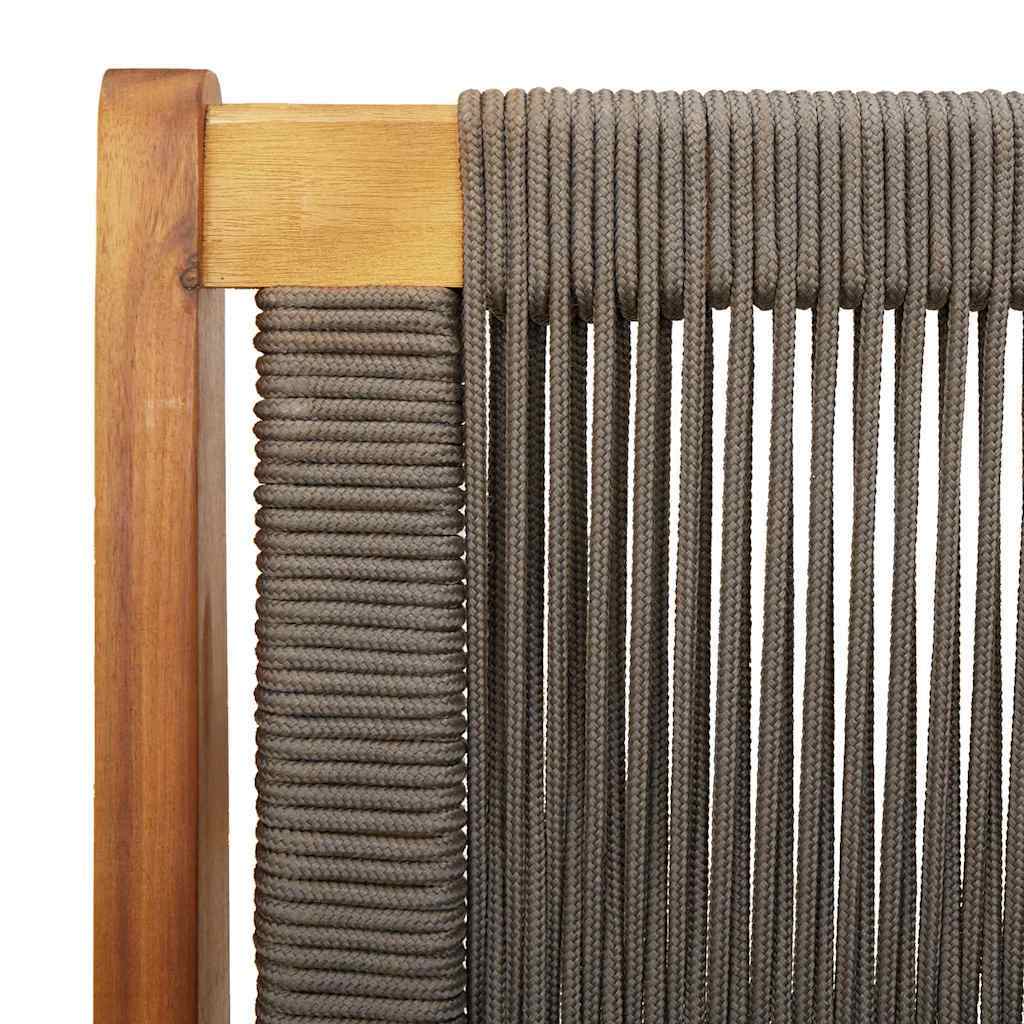 Grey Acacia Wood Garden Furniture – 78 x 122 x 73 cm Prime Mart