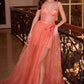 Short Dress With Removable Overskirt Tux-USA