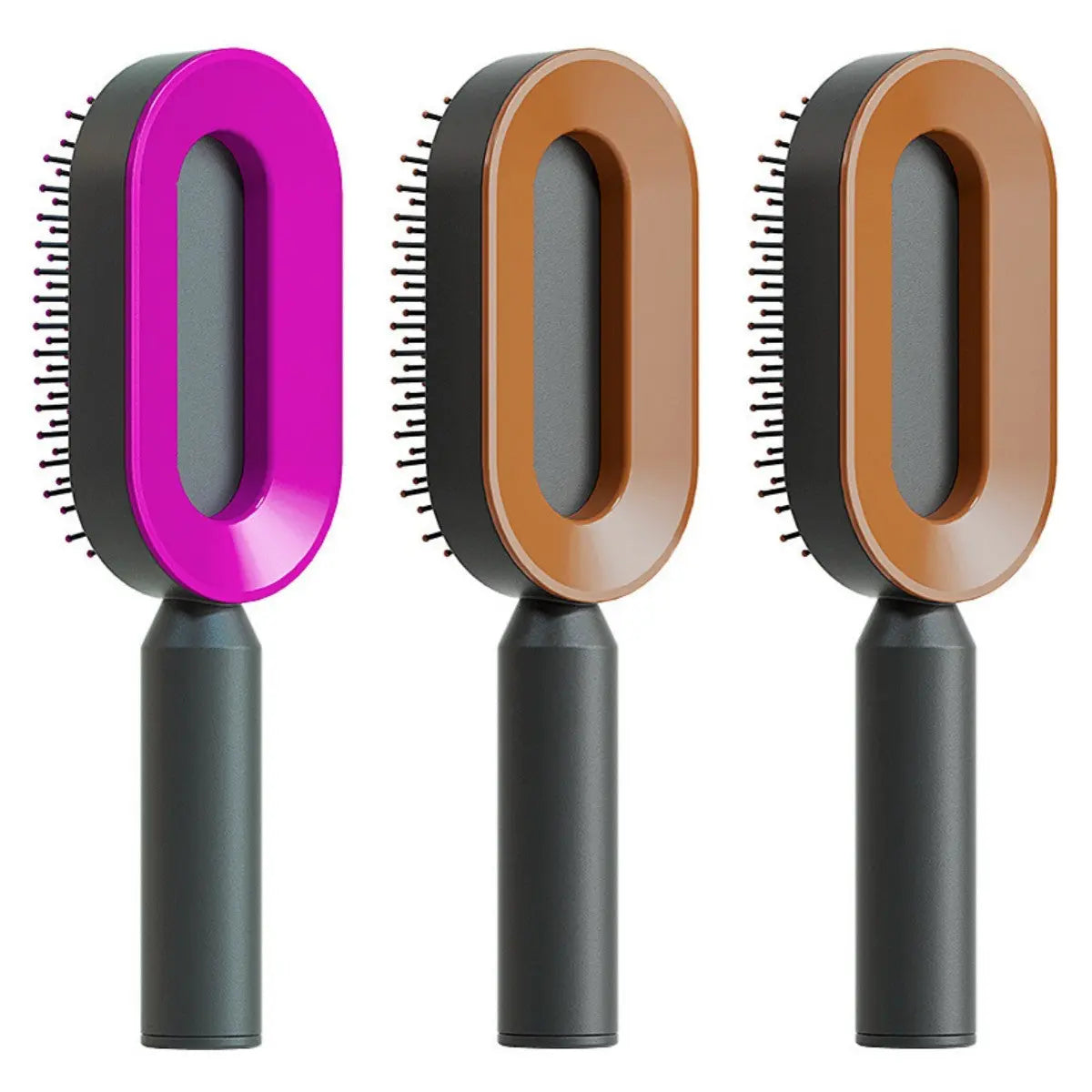 Self-Cleaning Hair Brush & Scalp Comb – Prime Mart Prime Mart