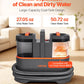 Portable Carpet Cleaner Machine Dual-Water Tank 11.5Kpa Upholstery Cleaner
