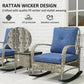 Rattan Chaise Lounge Chair, Wicker Patio Furniture Set Prime Mart
