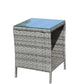 Outdoor Patio Coffee Table – Clear Tempered Glass Prime Mart