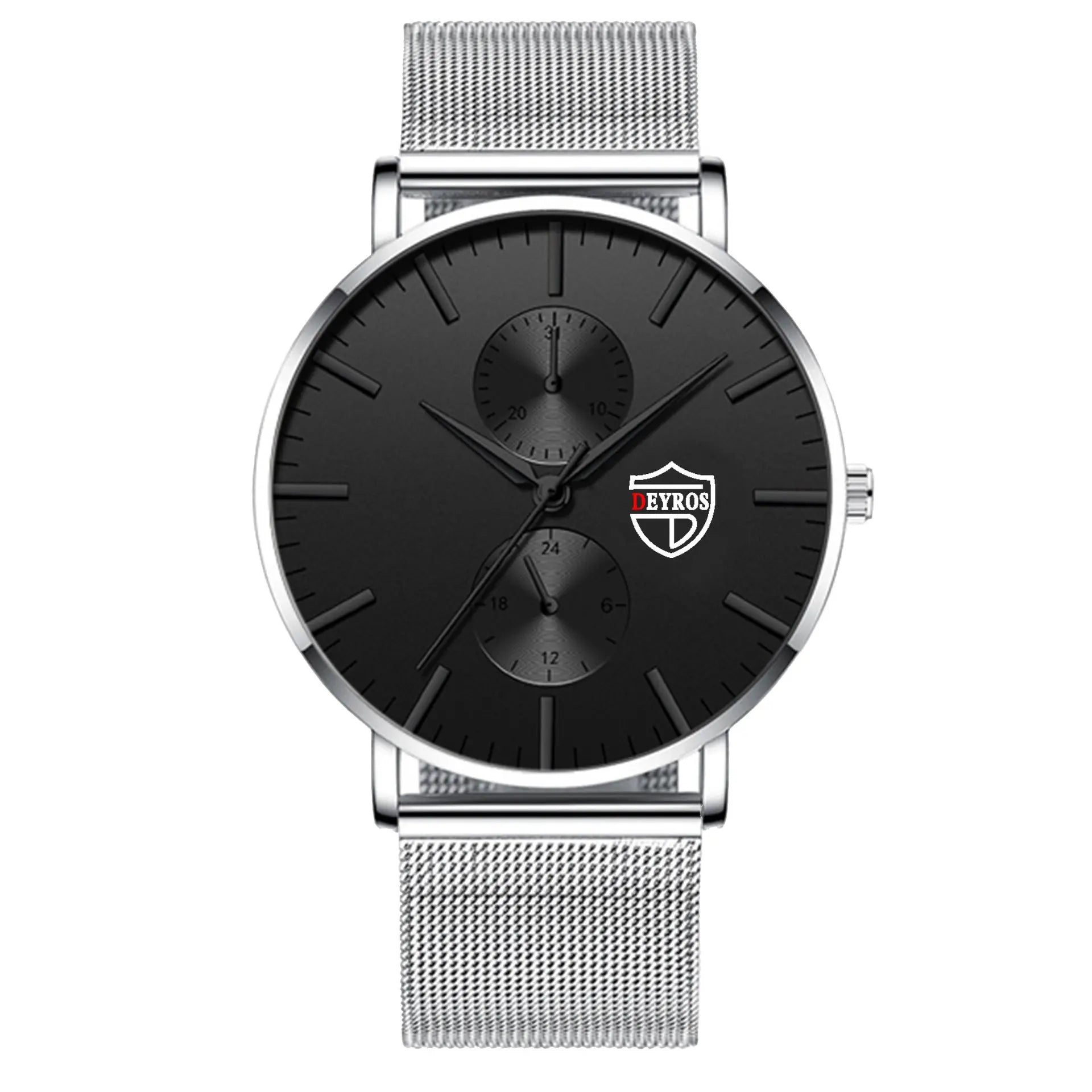 New Simple Fashion Men's Vacuum Plating Mesh Strap Quartz Watch Prime Mart