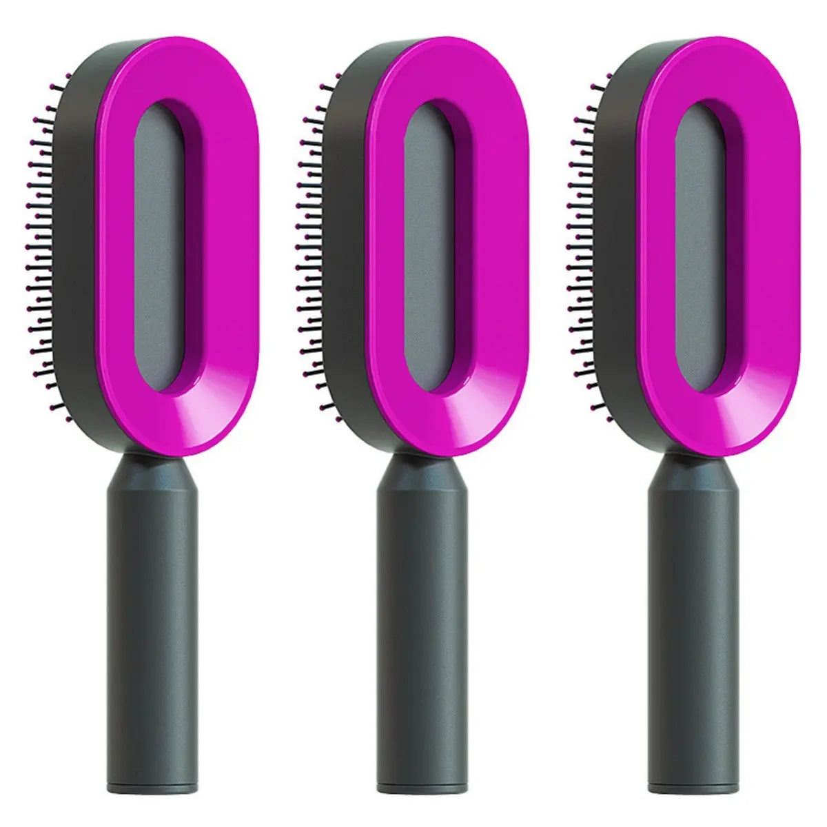 Self-Cleaning Hair Brush & Scalp Comb – Prime Mart Prime Mart