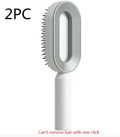 Self-Cleaning Hair Brush & Scalp Comb – Prime Mart Prime Mart