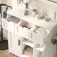 Cabinets With Drawers And Shelves, Living Room, Bedroom, Bathroom Decor Cabinets Furniture Home Decor - White Prime Mart