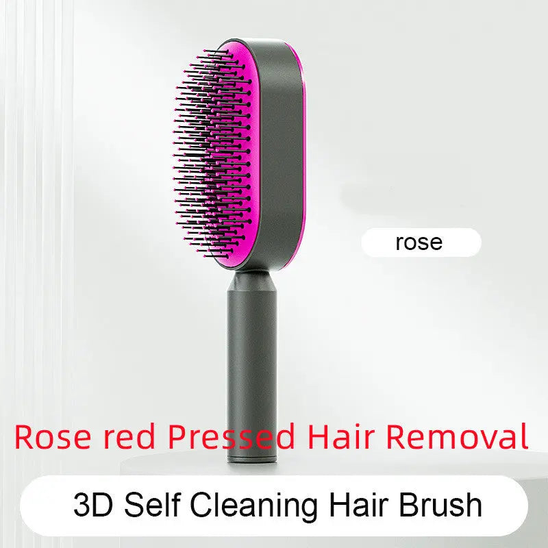 Self-Cleaning Hair Brush & Scalp Comb – Prime Mart Prime Mart