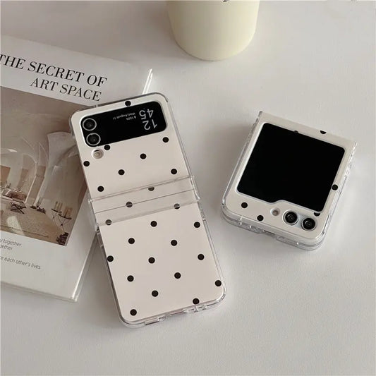 Folding Phone Case Cute Ins Polka Dot Prime Mart