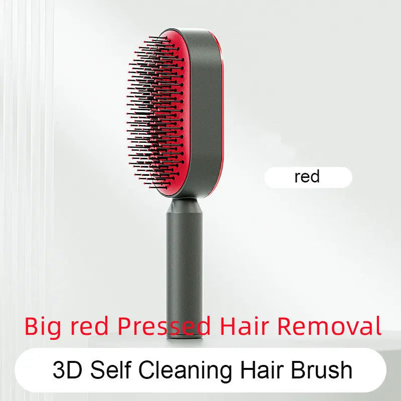 Self-Cleaning Hair Brush & Scalp Comb – Prime Mart Prime Mart