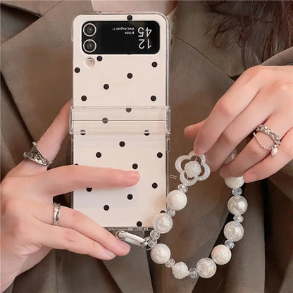 Folding Phone Case Cute Ins Polka Dot Prime Mart