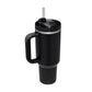 40oz Insulated Tumbler with Handle & Straw – Spill-Proof Travel Mug