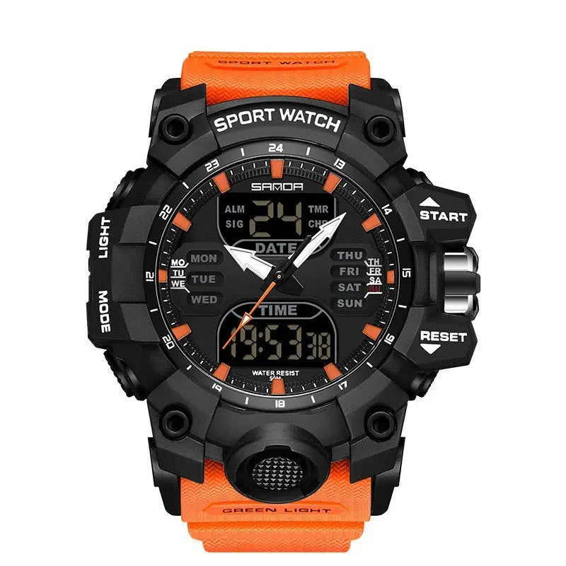 Sanda Green Light Alarm Clock – Waterproof & Shockproof Prime Mart