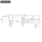 TREXM Modern Shoe Storage Bench with Cushion (Gray)