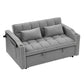 55.5” Foldable Velvet Sofa Bed – Modern Pull-Out, Adjustable in 3 Lengths