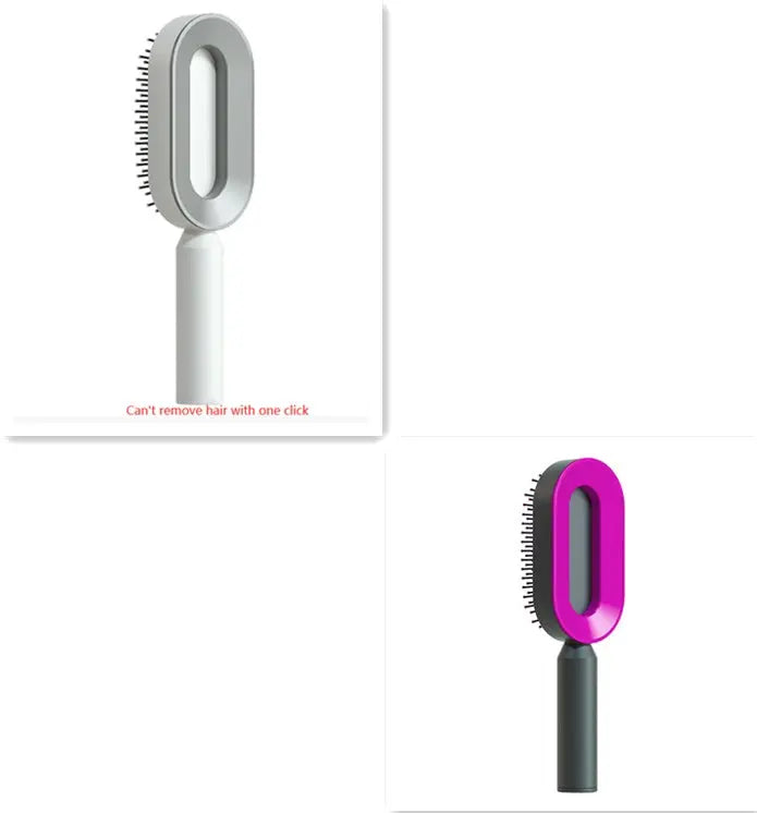 Self-Cleaning Hair Brush & Scalp Comb – Prime Mart Prime Mart