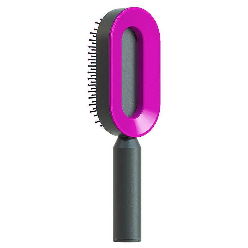 Self-Cleaning Hair Brush & Scalp Comb – Prime Mart Prime Mart