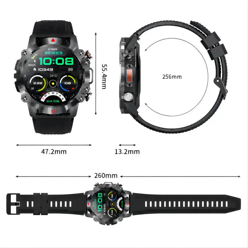 Outdoor Smart Watch – Pedometer, Heart Rate & BP Prime Mart